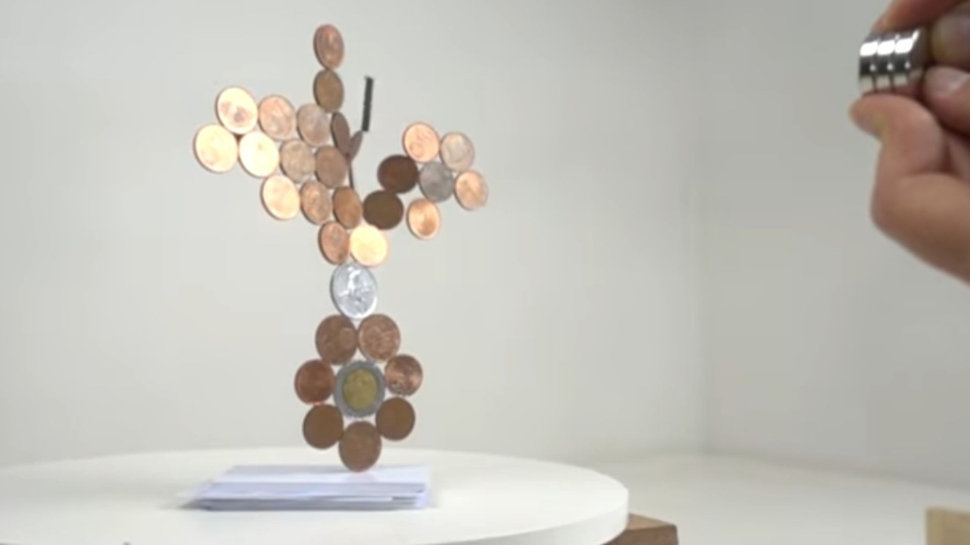 Coins in a magnetic field Magnetic Games